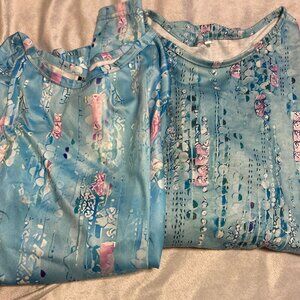 Two Soft Long Sleeve Tops ~ Size Medium